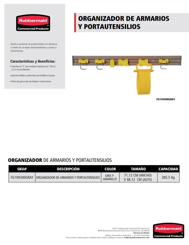 FG199300GRAY Organizador de armarios