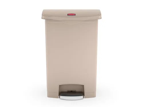 CONTENEDOR DE BASURA STREAMLINE® 90 LTS CON PEDAL BEIGE