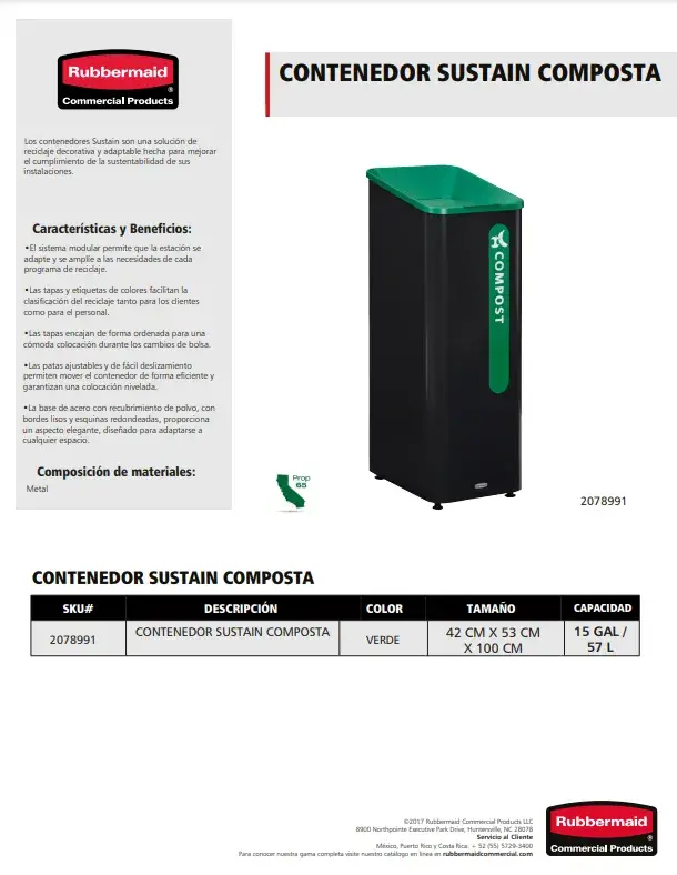 2078991 CONTENEDOR DE BASURA SUSTAIN