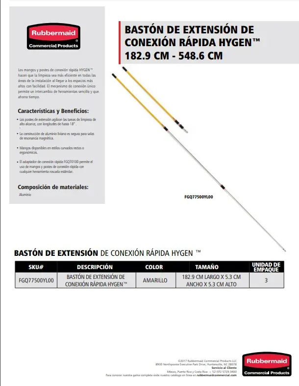 FGQ77500YL00 Bastón de extensión