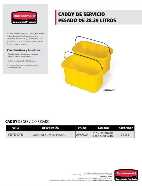 FG9T8200YEL Caddy de servicio pesado