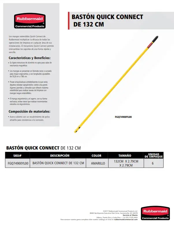 FGQ74900YL00 Bastón Quick Connect