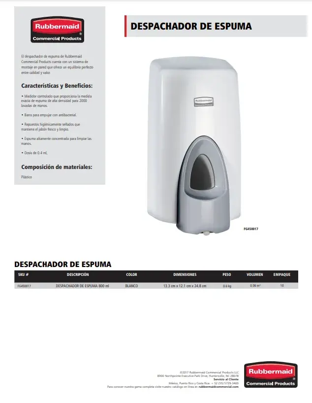 FG450017 Despachador de espuma