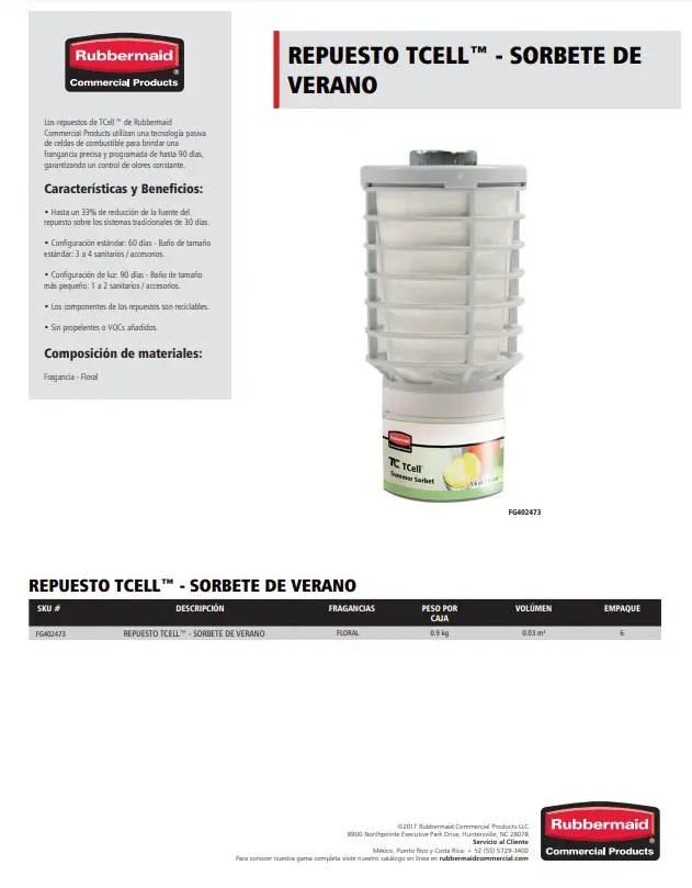 FG402473 Repuesto Tcell- Sorbete de verano