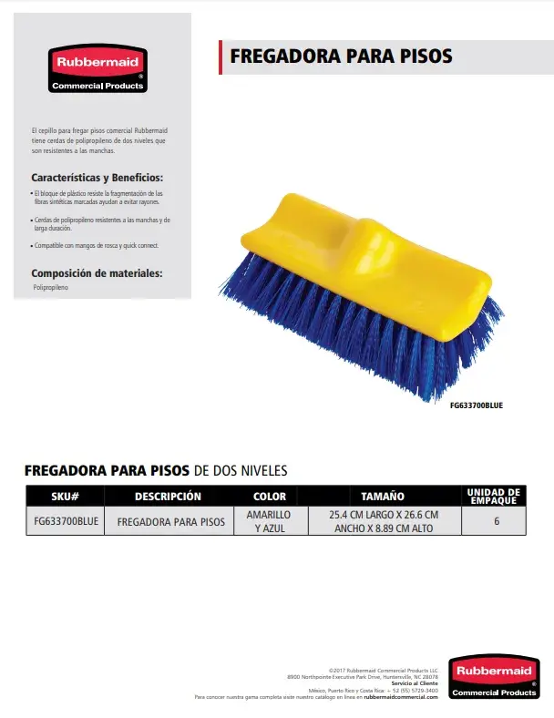 FG633700BLUE Fregadora para pisos