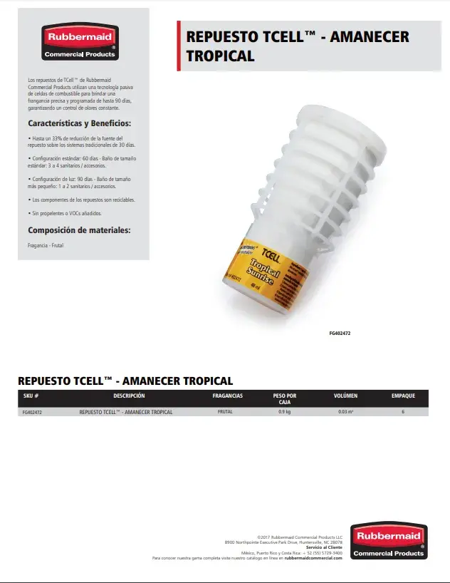 FG402472 Repuesto Tcell- Amanecer tropical