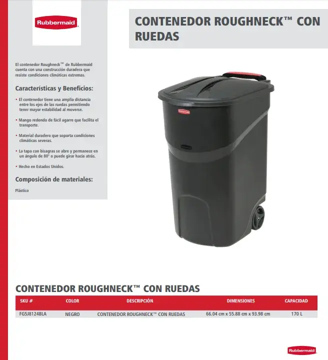 FG5J8124BLA Contenedor Roughneck