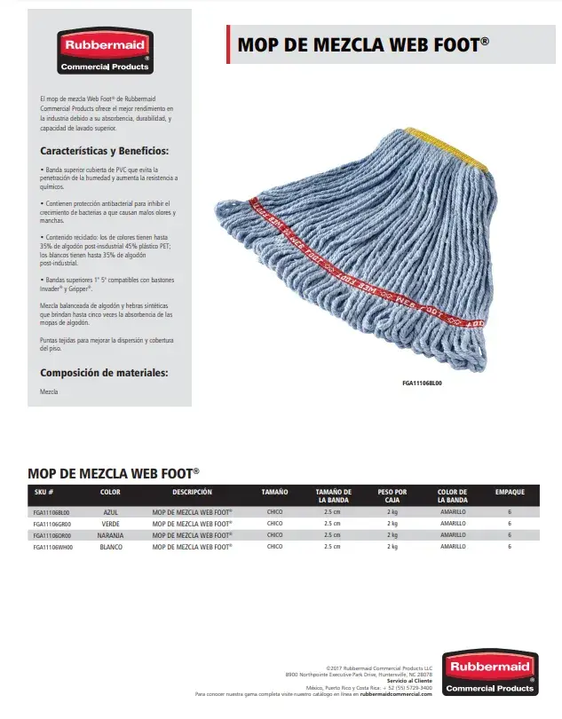 FGA11106 Mopa de mezcla Webfoot