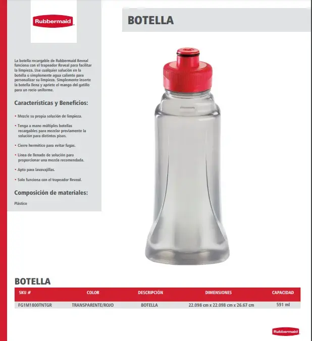 FG1M1800TNTGR Botella